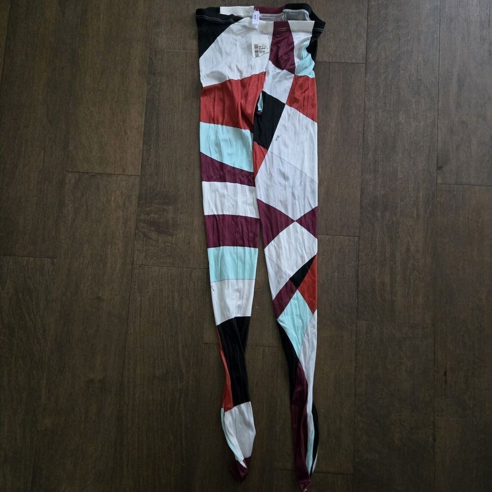 Emilio Pucci X Wolford Italy Stretch Marmo Print Pantyhose Tights Size L New